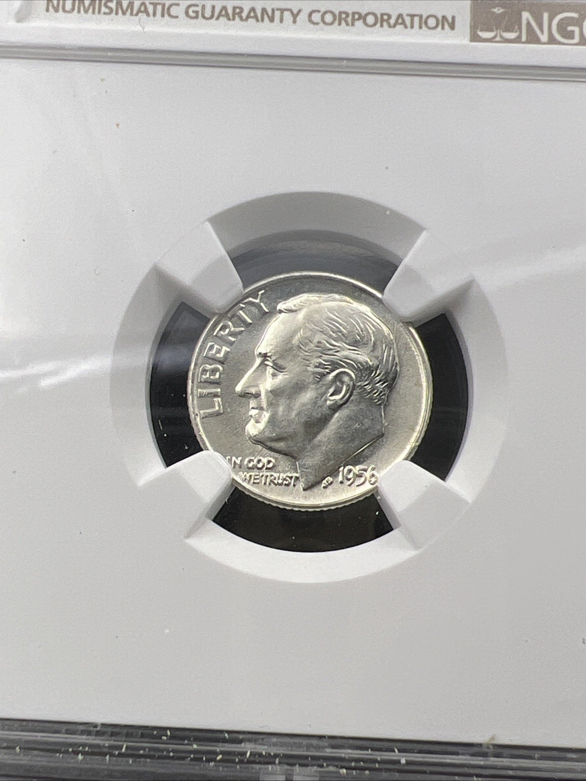 1956 D 10c Roosevelt Silver Dime Coin MS66 NGC Gem BU Certified #024