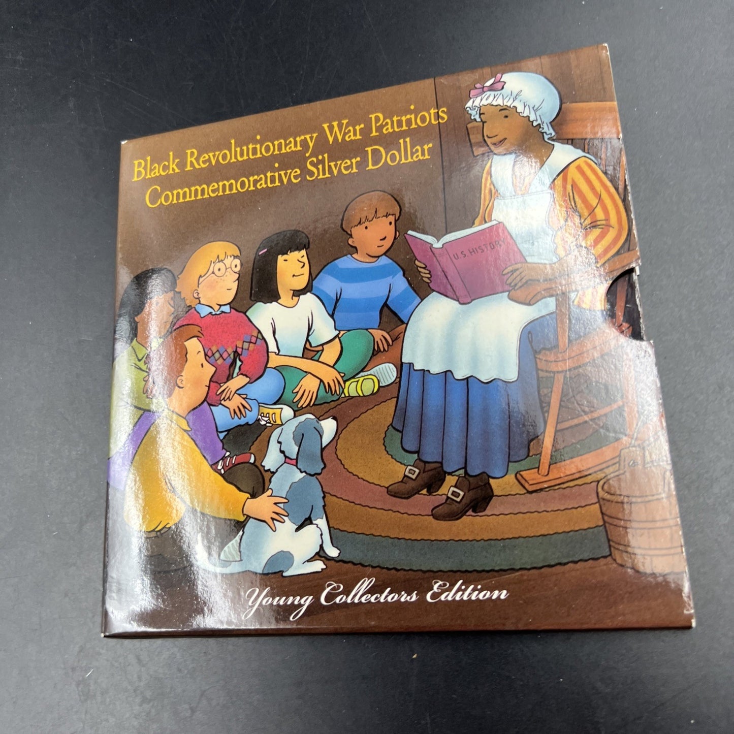 1998 S Crispus Attucks 1776 War Patriot Silver Dollar Coin Young Collector's