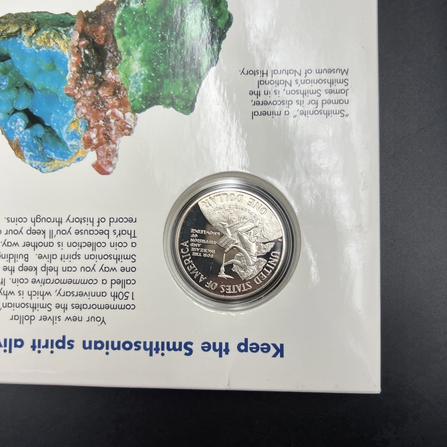 1996 Smithsonian Proof Silver Dollar Coin Young Collector's Pack OGP