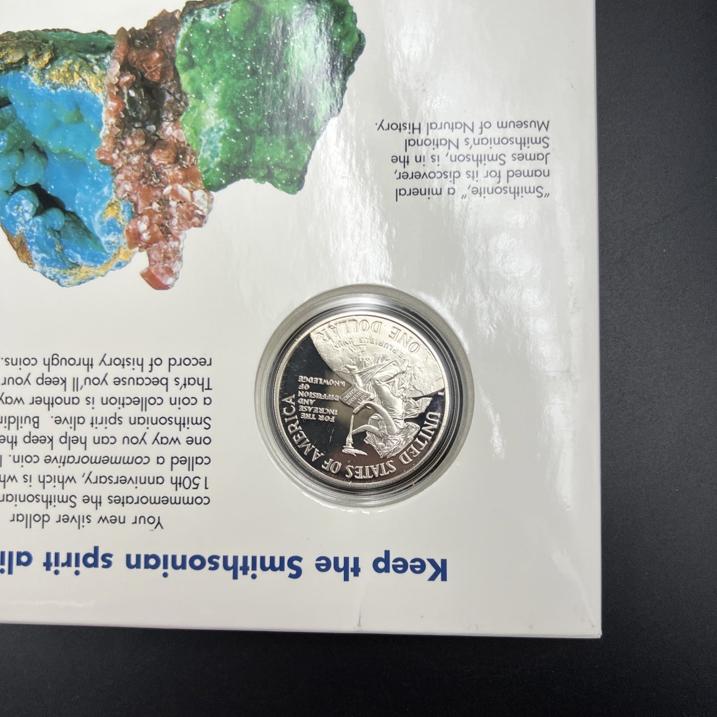 1996 Smithsonian Proof Silver Dollar Coin Young Collector's Pack OGP