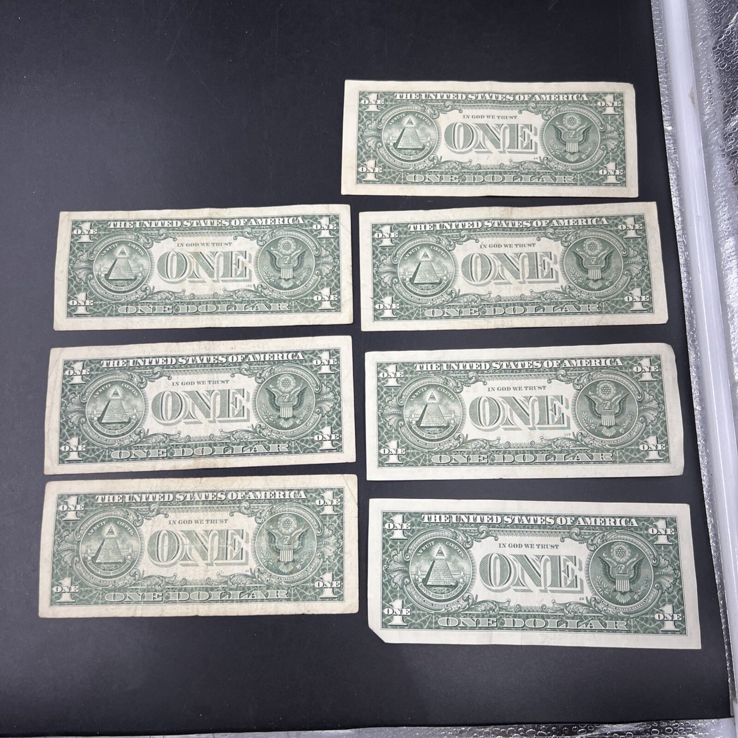 Lot of 7 Different * Star FRN Notes 1995 - 2017 years Circulated US Currency