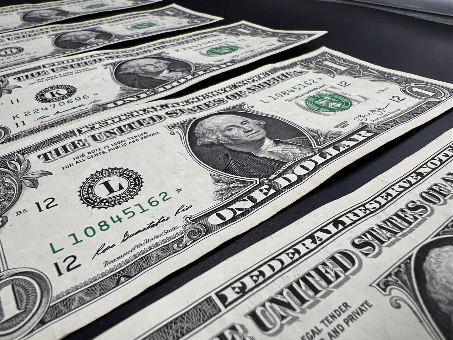 Lot of 5 2013 * $1 FRN Federal Reserve Note Star Notes H K L Districts Circ #86