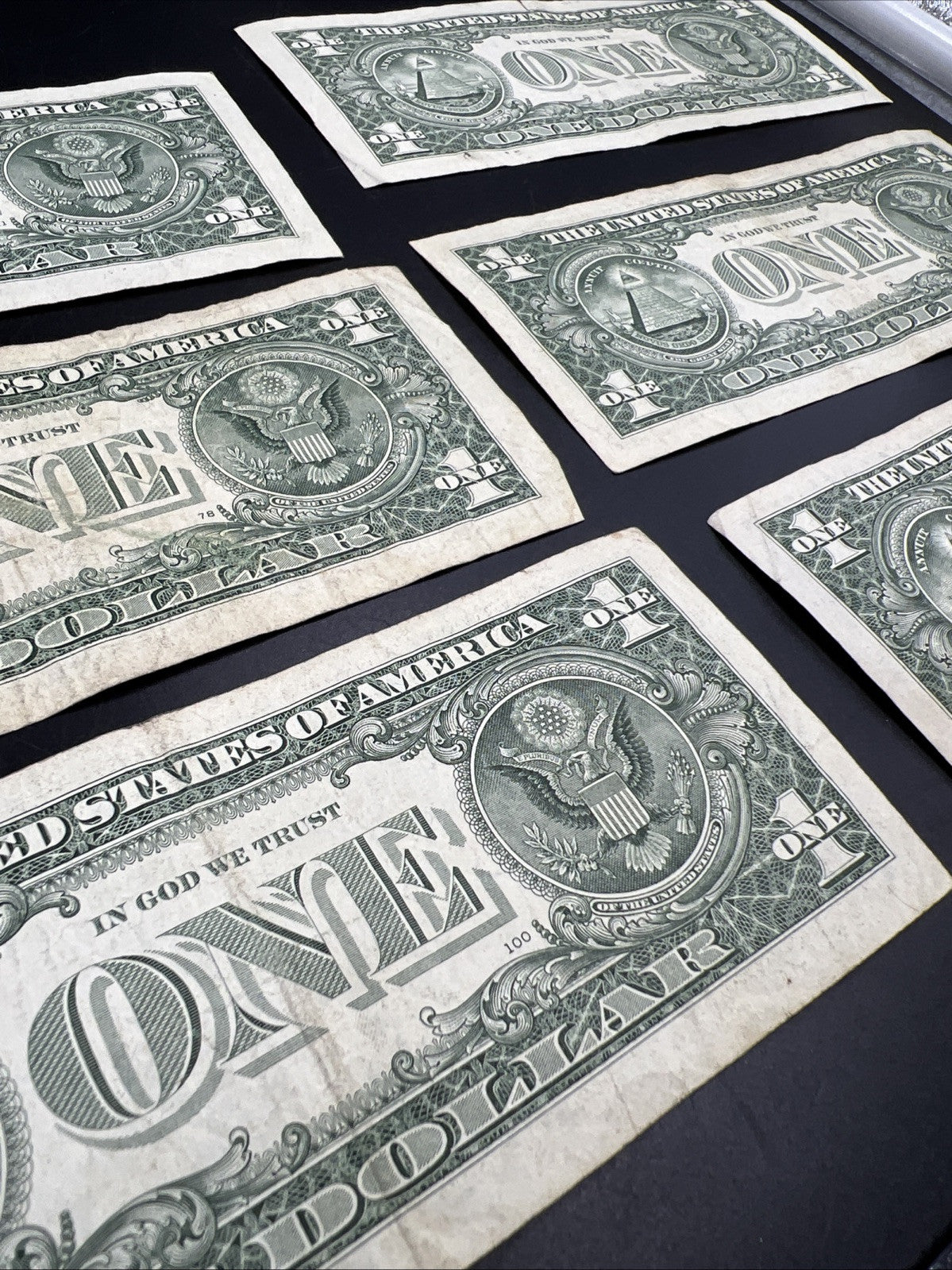 Lot of 6 2013 * Star $1 FRN Federal Reserve Notes Circ #512