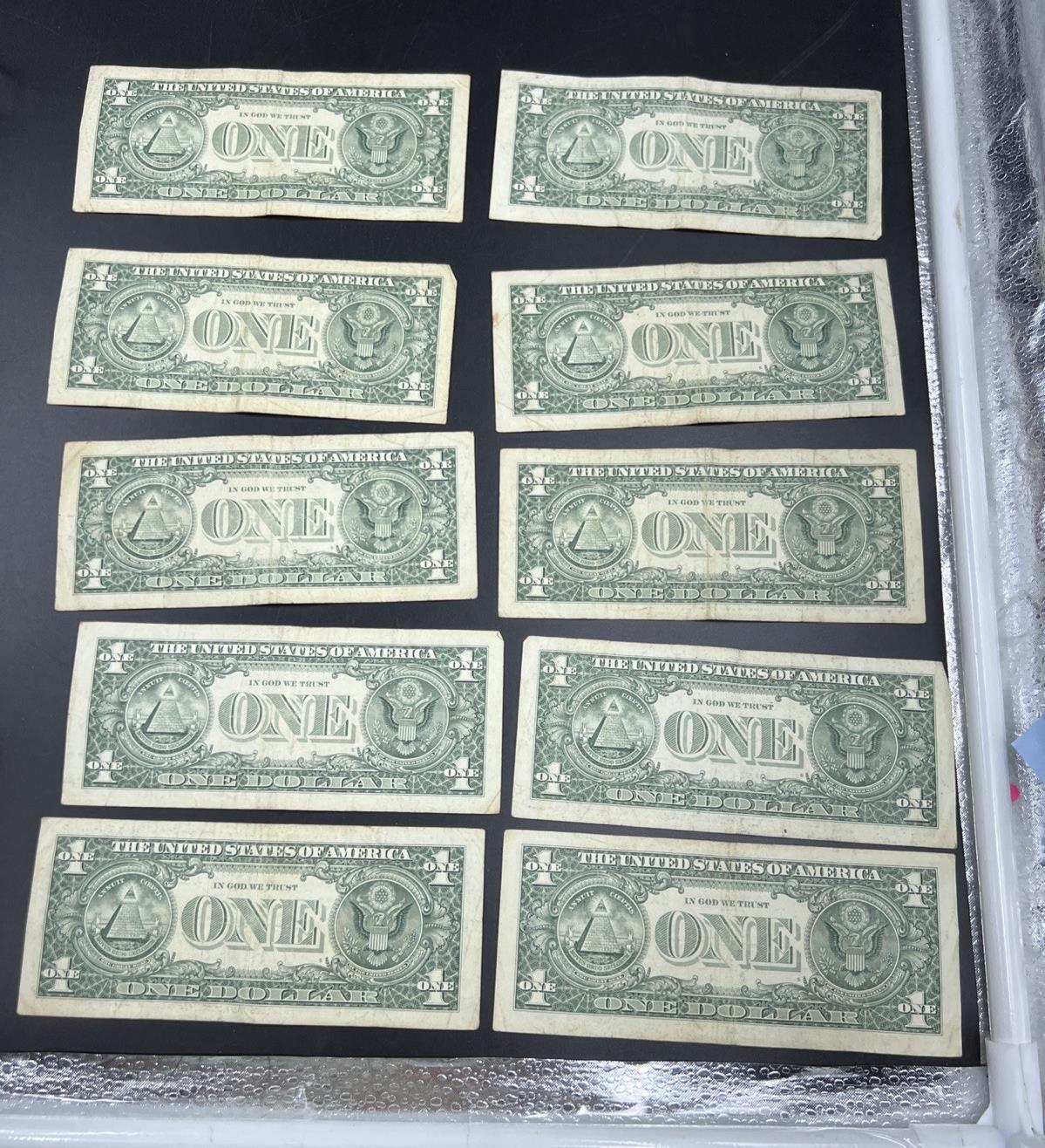 Lot of 10 2013 * $1 FRN Federal Reserve Note Star Notes K Dallas District Circ