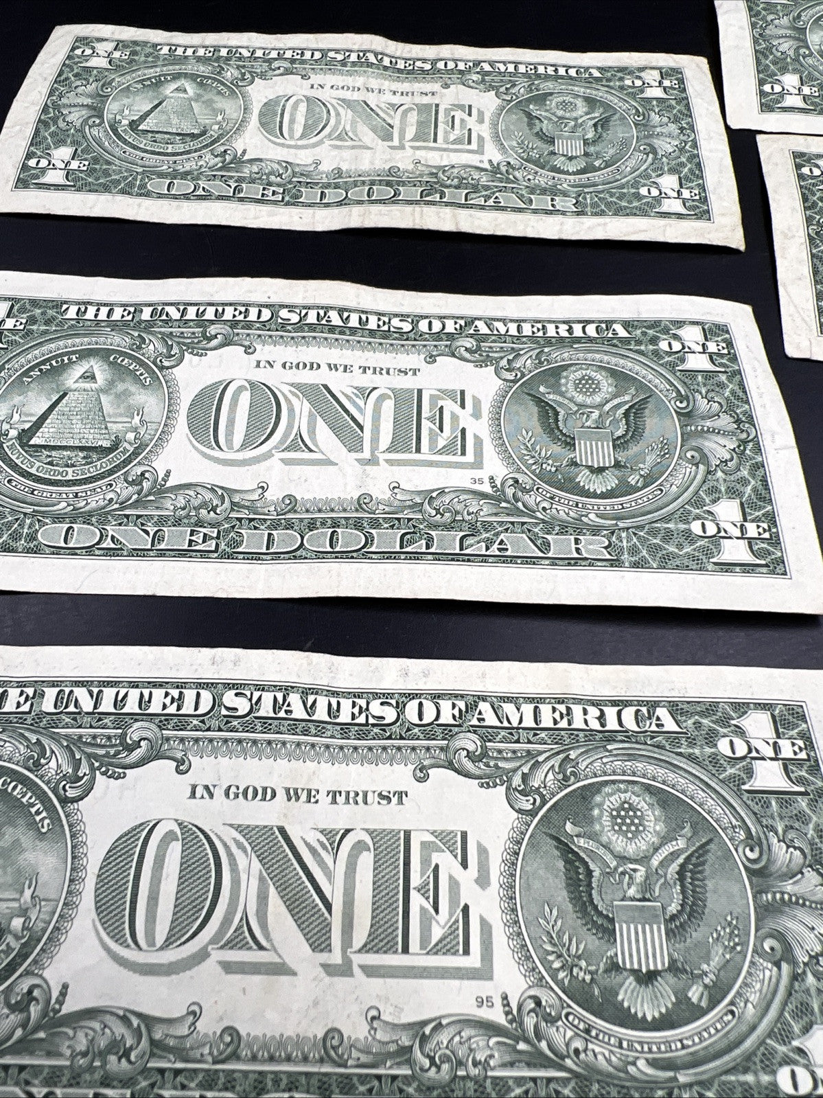 Lot of 7 Different * Star FRN Notes 1995 - 2017 years Circulated US Currency #71