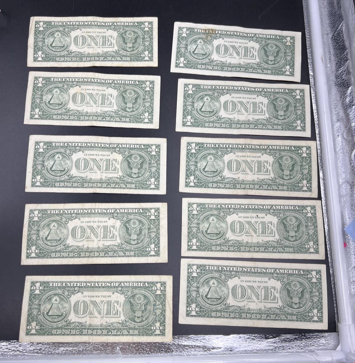 Lot of 10 2013 * $1 FRN Federal Reserve Note Star Notes K District Circ #92