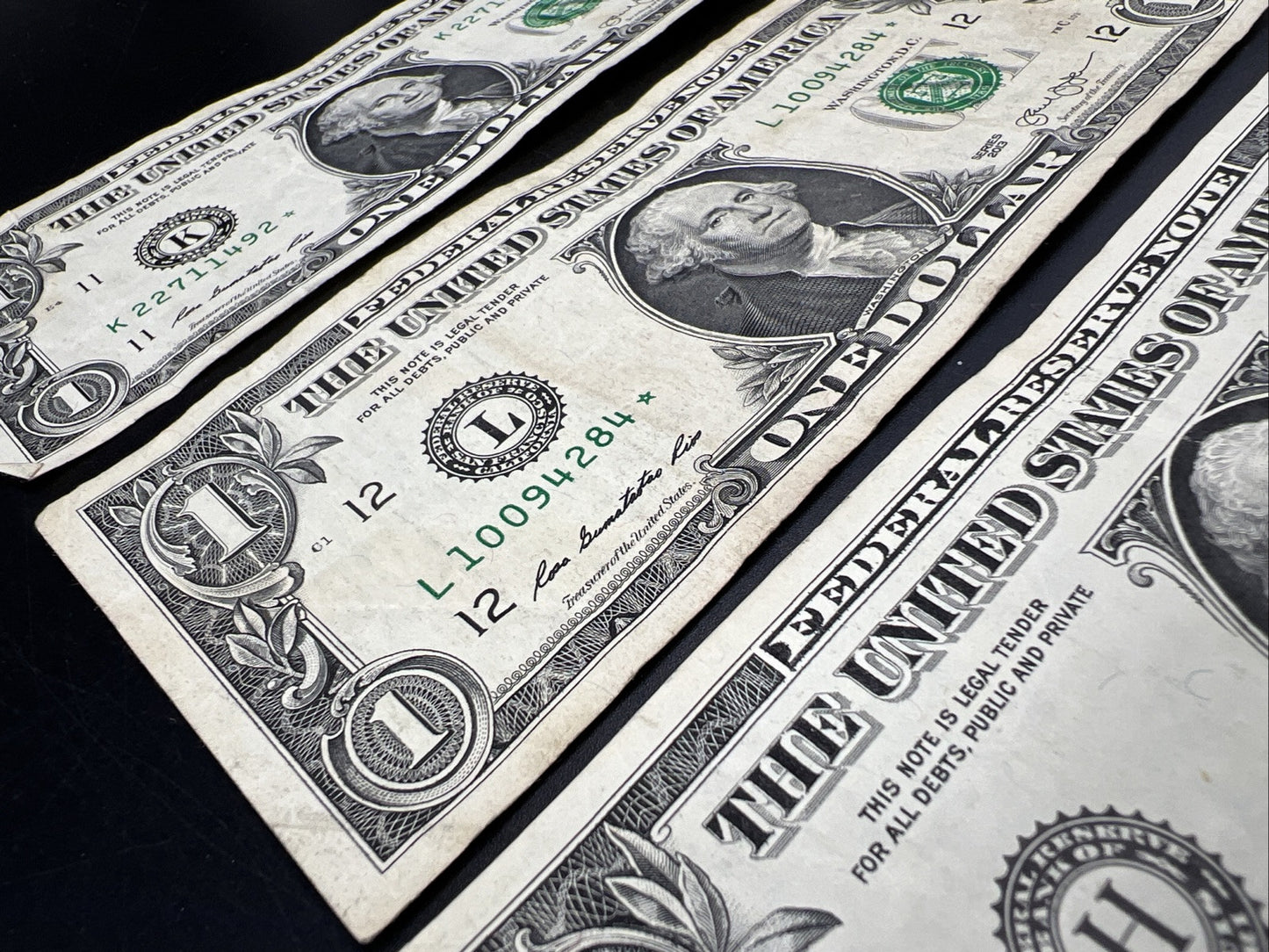 Lot of 5 2013 * Star $1 FRN Federal Reserve Notes Circ #563