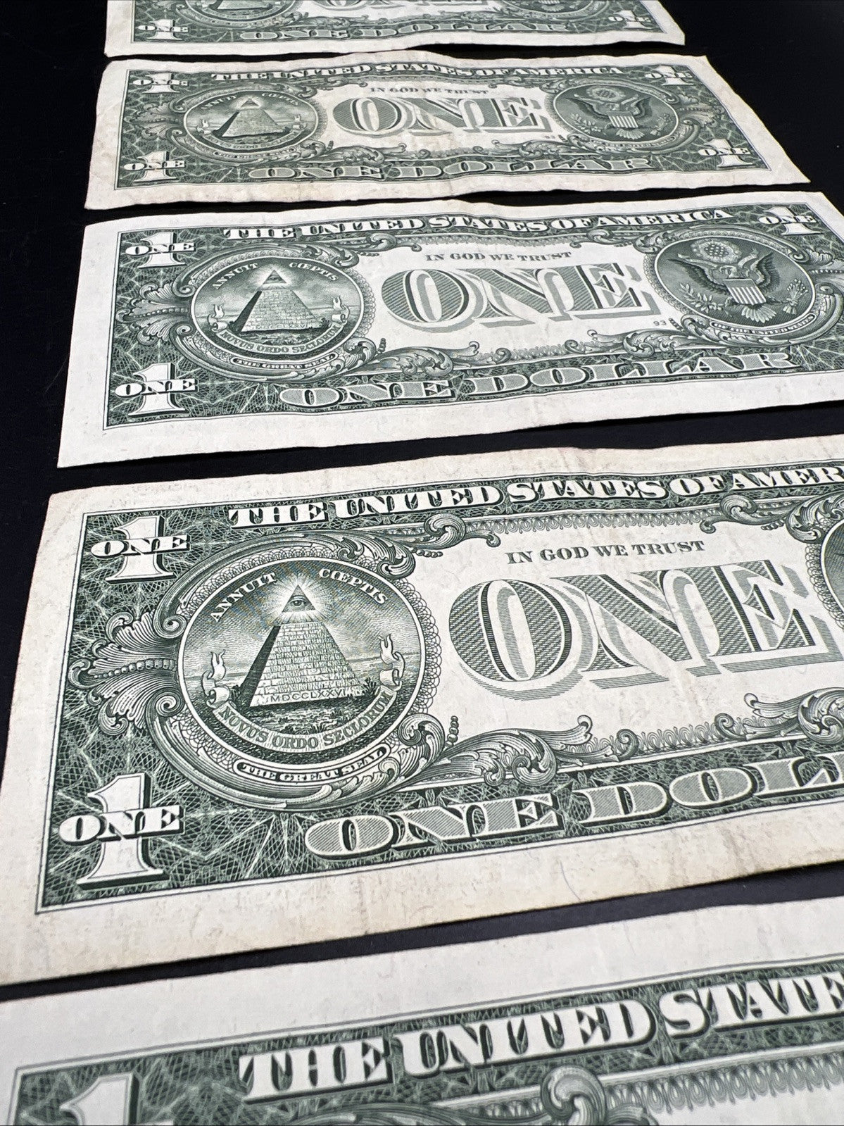 Lot of 5 2013 * Star $1 FRN Federal Reserve Notes Circ #563