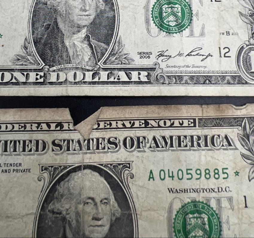 Lot of 5 2009 2013 * $1 FRN Federal Reserve Notes Star Notes Very Circulated