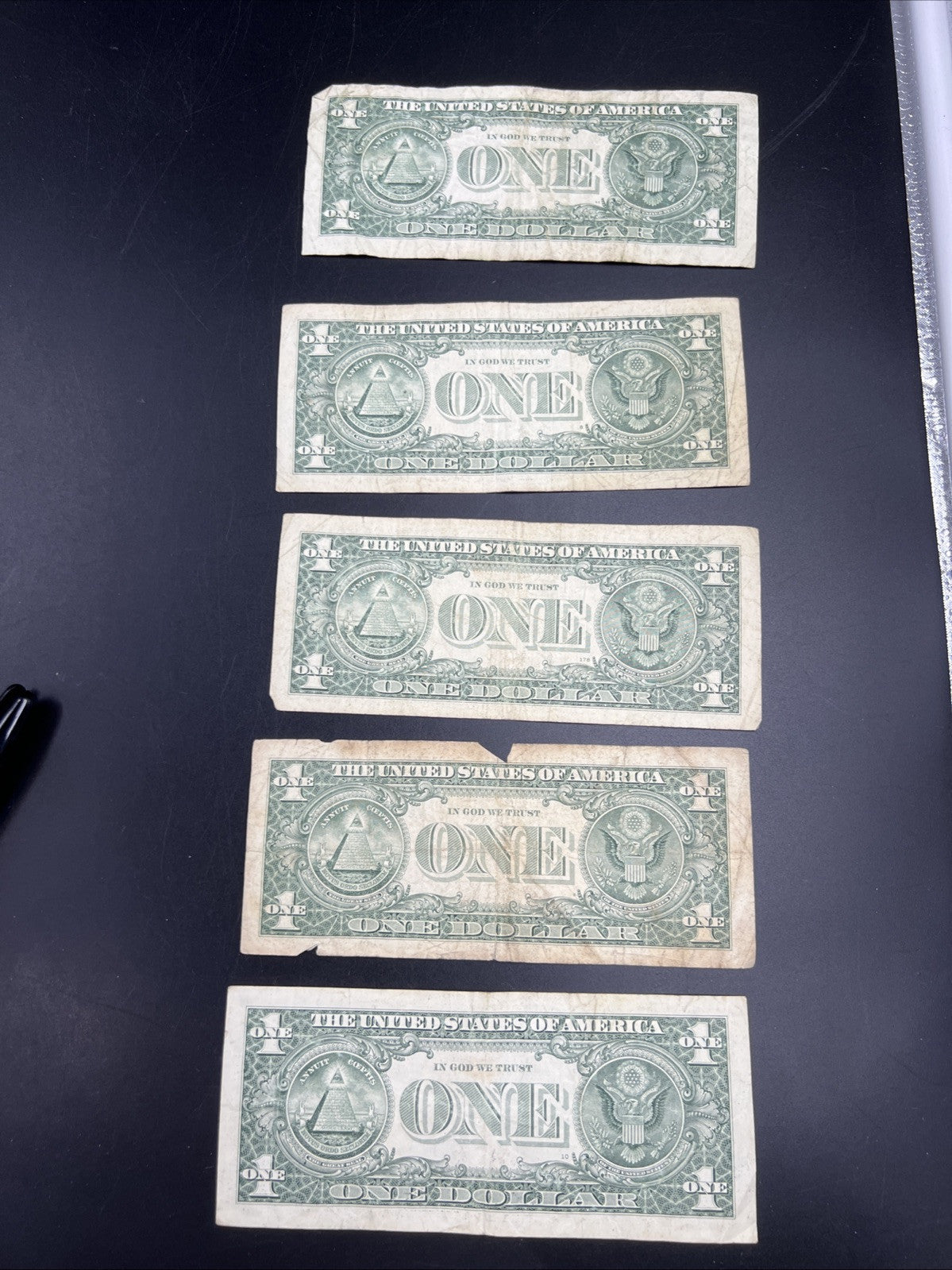 Lot of 5 2009 2013 * $1 FRN Federal Reserve Notes Star Notes Very Circulated