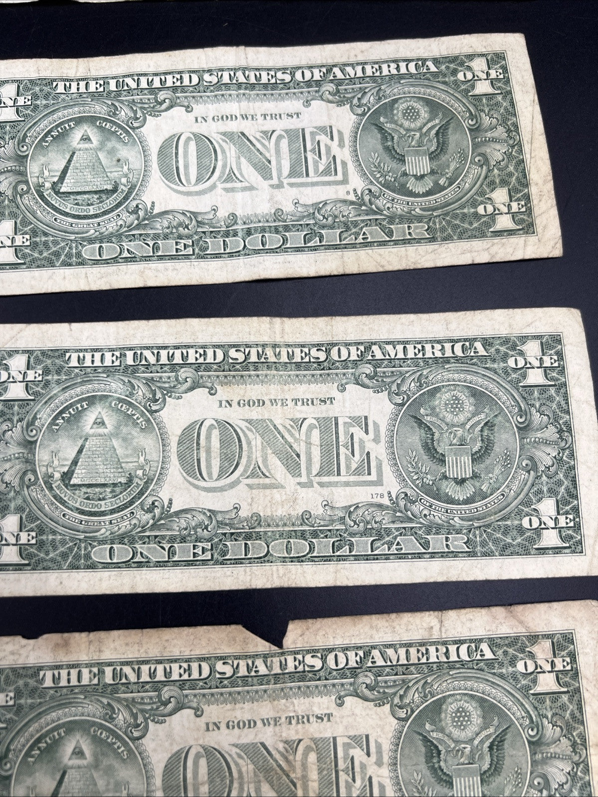 Lot of 5 2009 2013 * $1 FRN Federal Reserve Notes Star Notes Very Circulated
