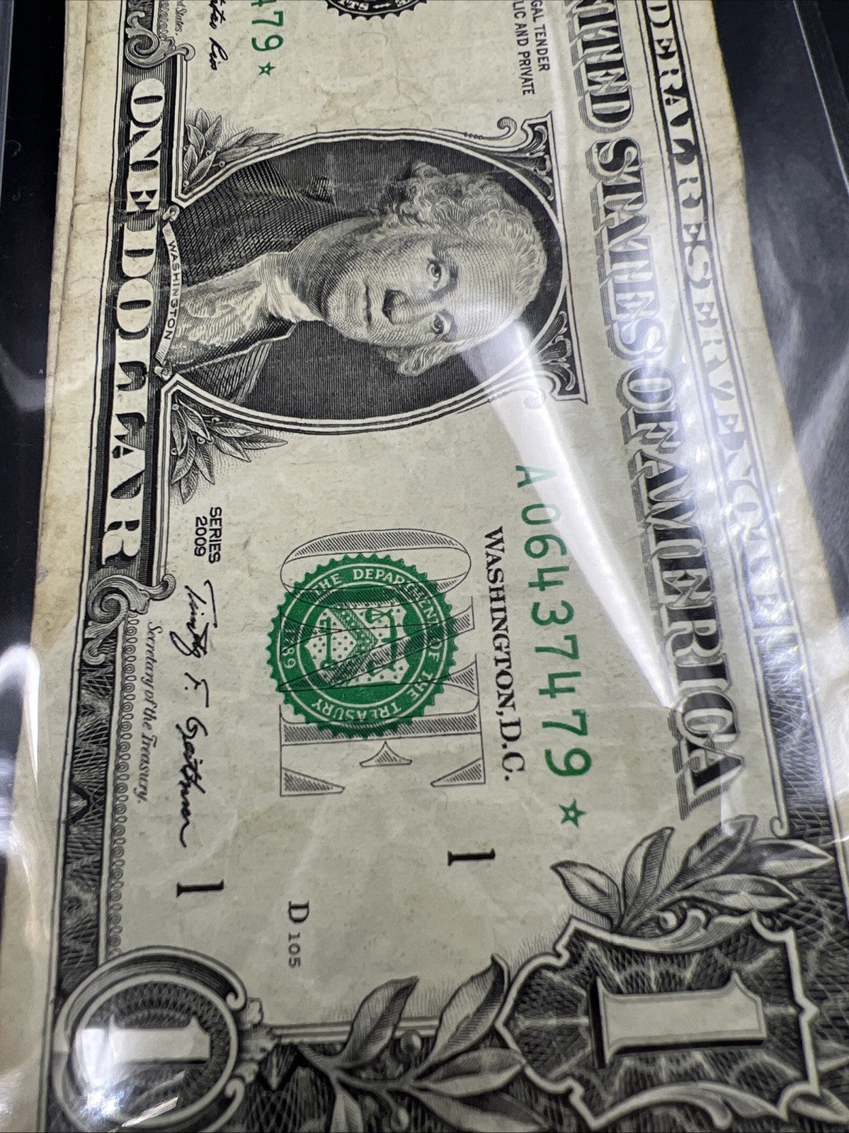 Lot of 9 2009 * $1 FRN Federal Reserve Note Star Notes Circ #79