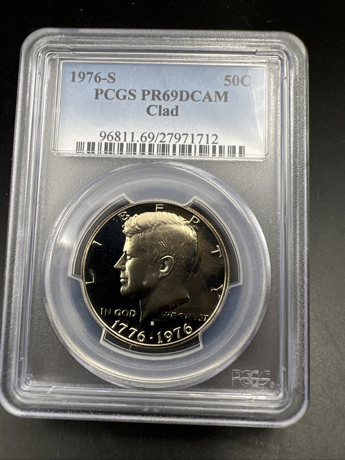 1976 S Bicentennial Kennedy Copper Nickel Half Dollar Coin PCGS PR69 DCAM #12