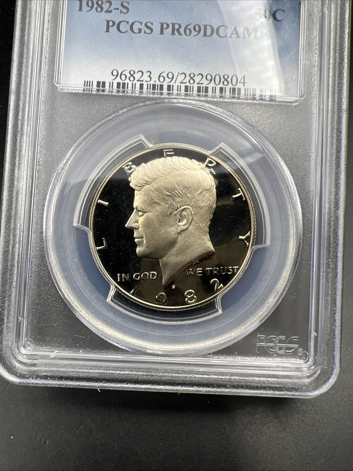 1982 S 50c Kennedy Copper Nickel Half Dollar Coin PCGS PR69 DCAM #804
