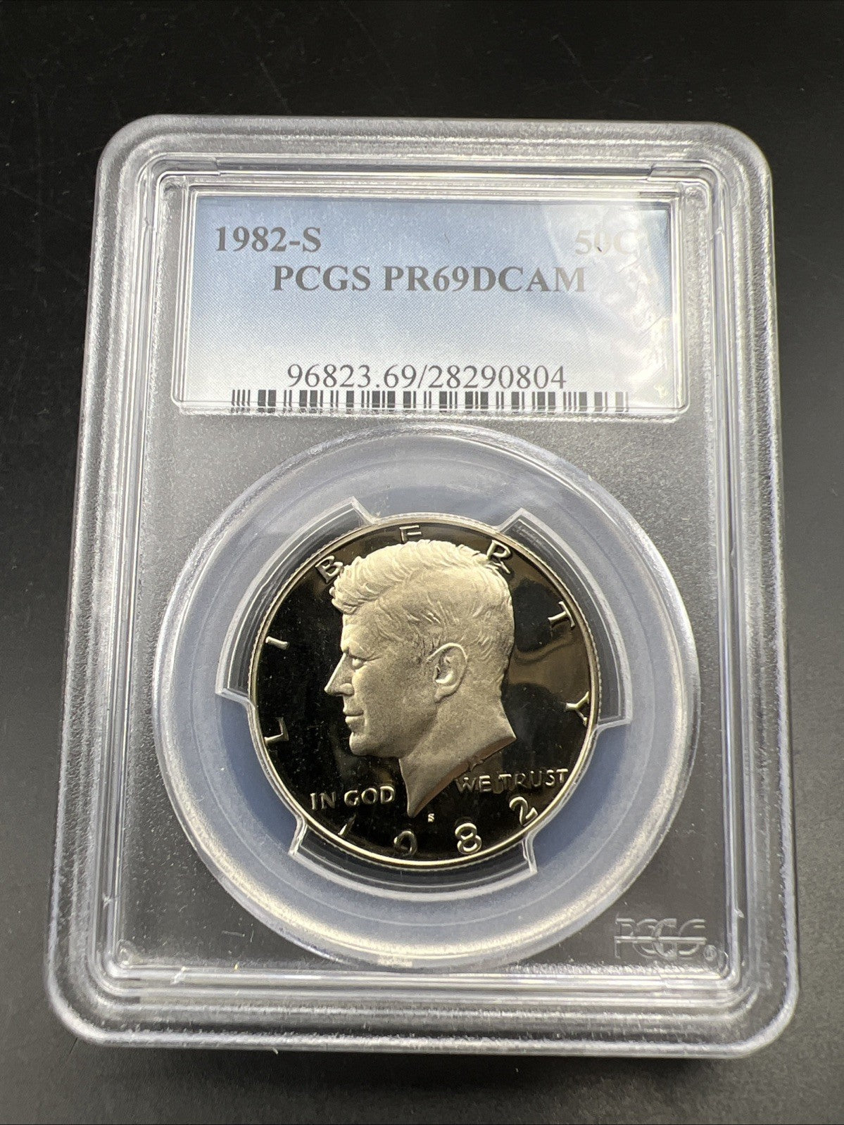 1982 S 50c Kennedy Copper Nickel Half Dollar Coin PCGS PR69 DCAM #804
