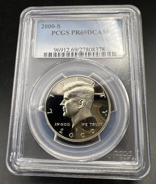 2000 S 50c Kennedy Copper Nickel Half Dollar Coin PCGS PR69 DCAM #378