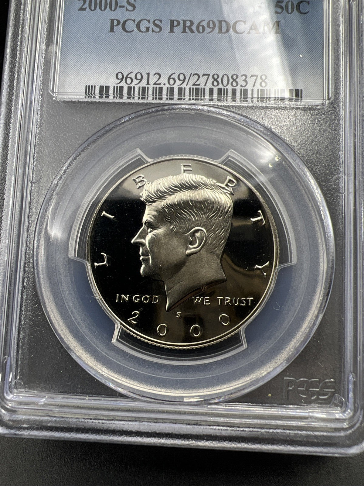 2000 S 50c Kennedy Copper Nickel Half Dollar Coin PCGS PR69 DCAM #378