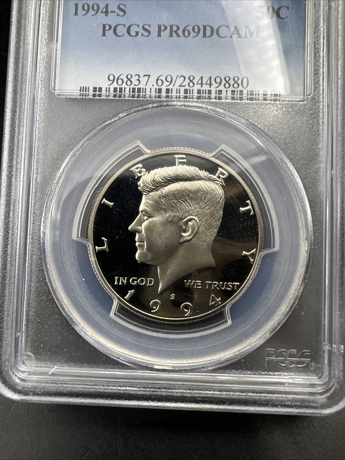 1994 S 50c Kennedy Copper Nickel Half Dollar Coin PCGS PR69 DCAM #880