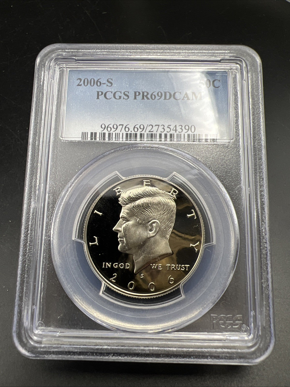 2006 S 50c Kennedy Copper Nickel Half Dollar Coin PCGS PR69 DCAM #390