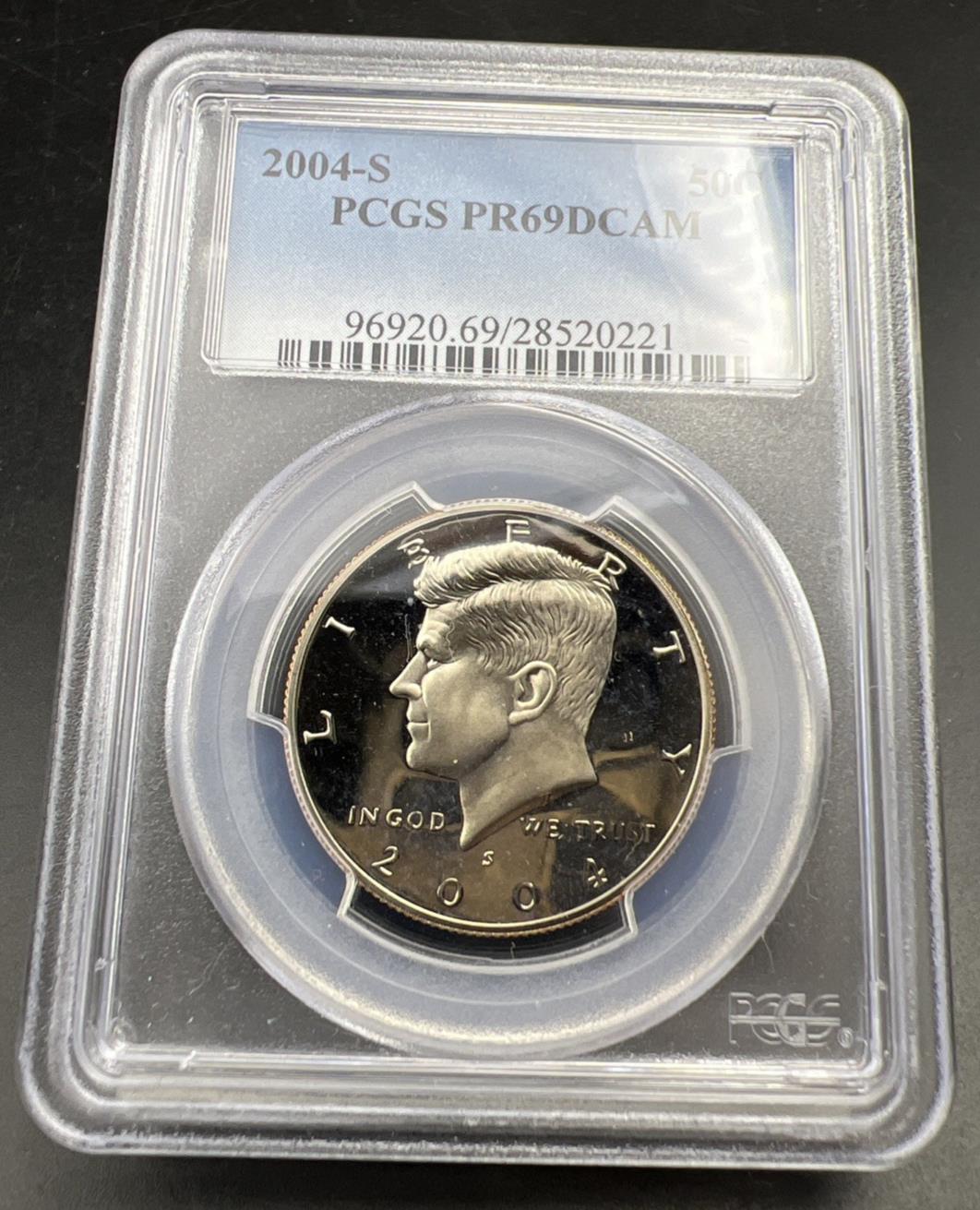 2004 S 50c Kennedy Copper Nickel Half Dollar Coin PCGS PR69 DCAM #221