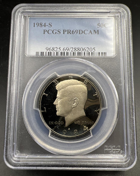 1984 S 50c Kennedy Copper Nickel Half Dollar Coin PCGS PR69 DCAM #205