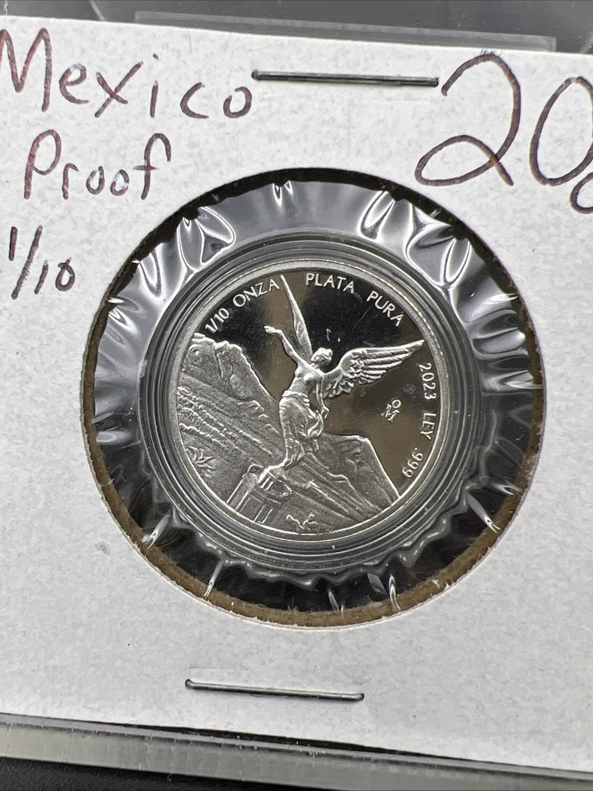 2023 Mexico Libertad 1/10 ounce Silver Coin Pure Plata Pura Silver .999 Proof
