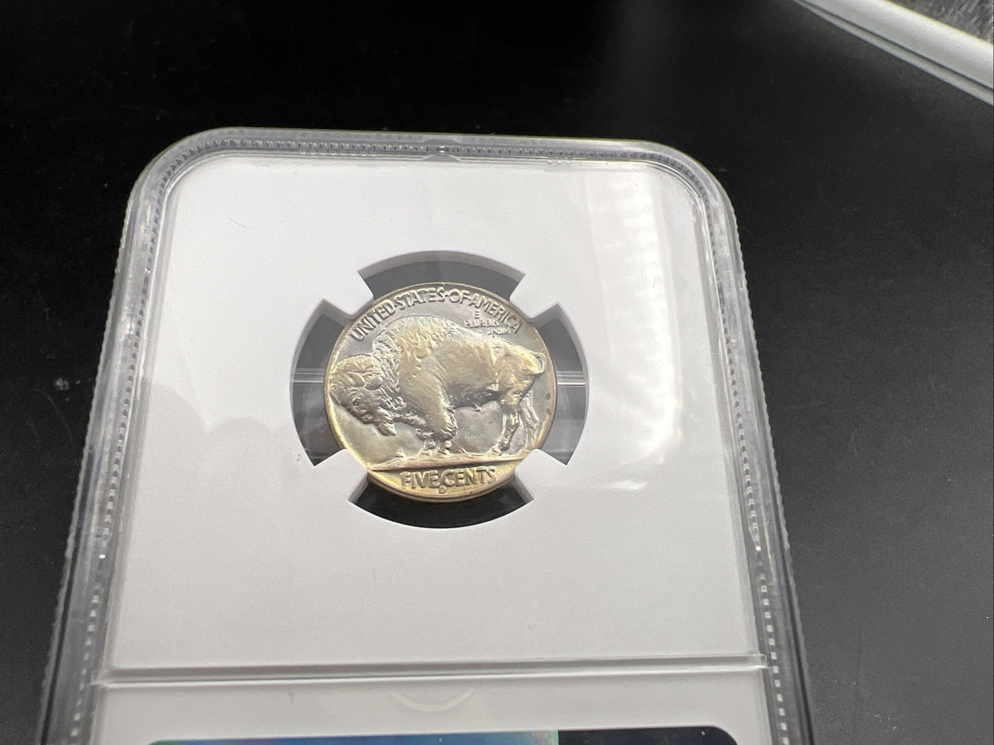1938 D 5c Buffalo Nickel Coin GEM BU MS66 NGC PQ Toning Toner