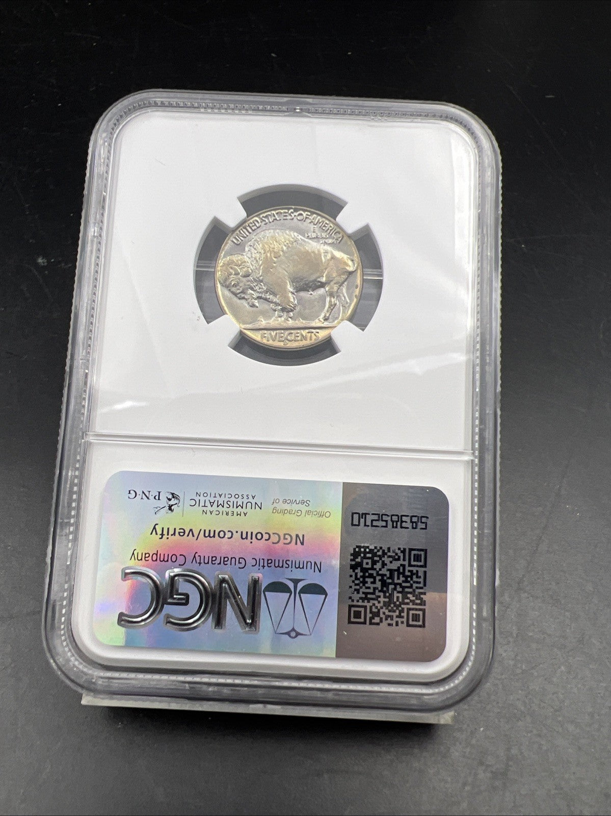 1938 D 5c Buffalo Nickel Coin GEM BU MS66 NGC PQ Toning Toner