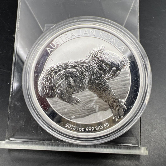 2012 1 Oz Silver Koala Coin .999 Australia in Capsule