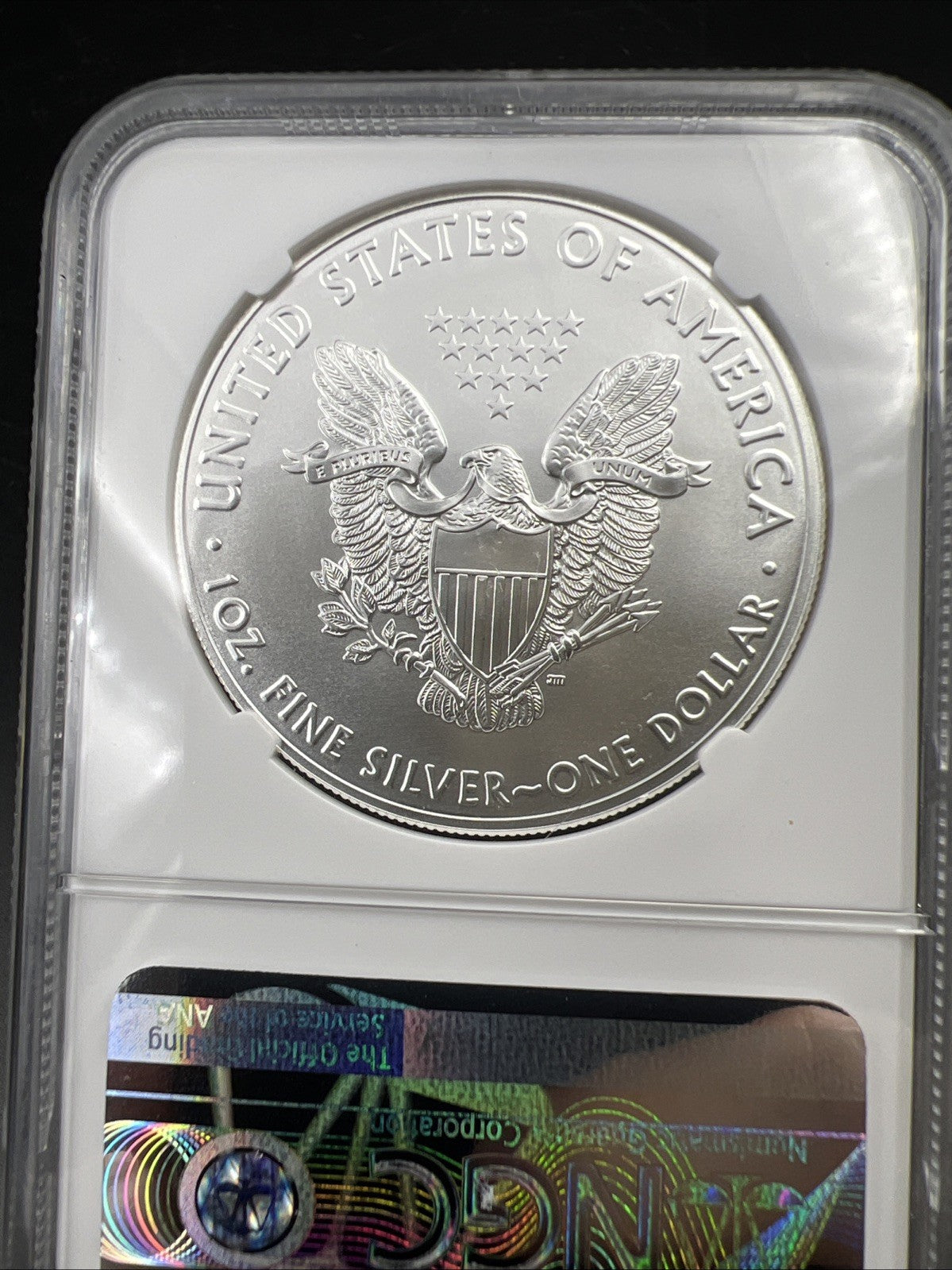 2021 T1 American Silver Eagle Coin NGC MS70 Elizabeth Jones Holder #454