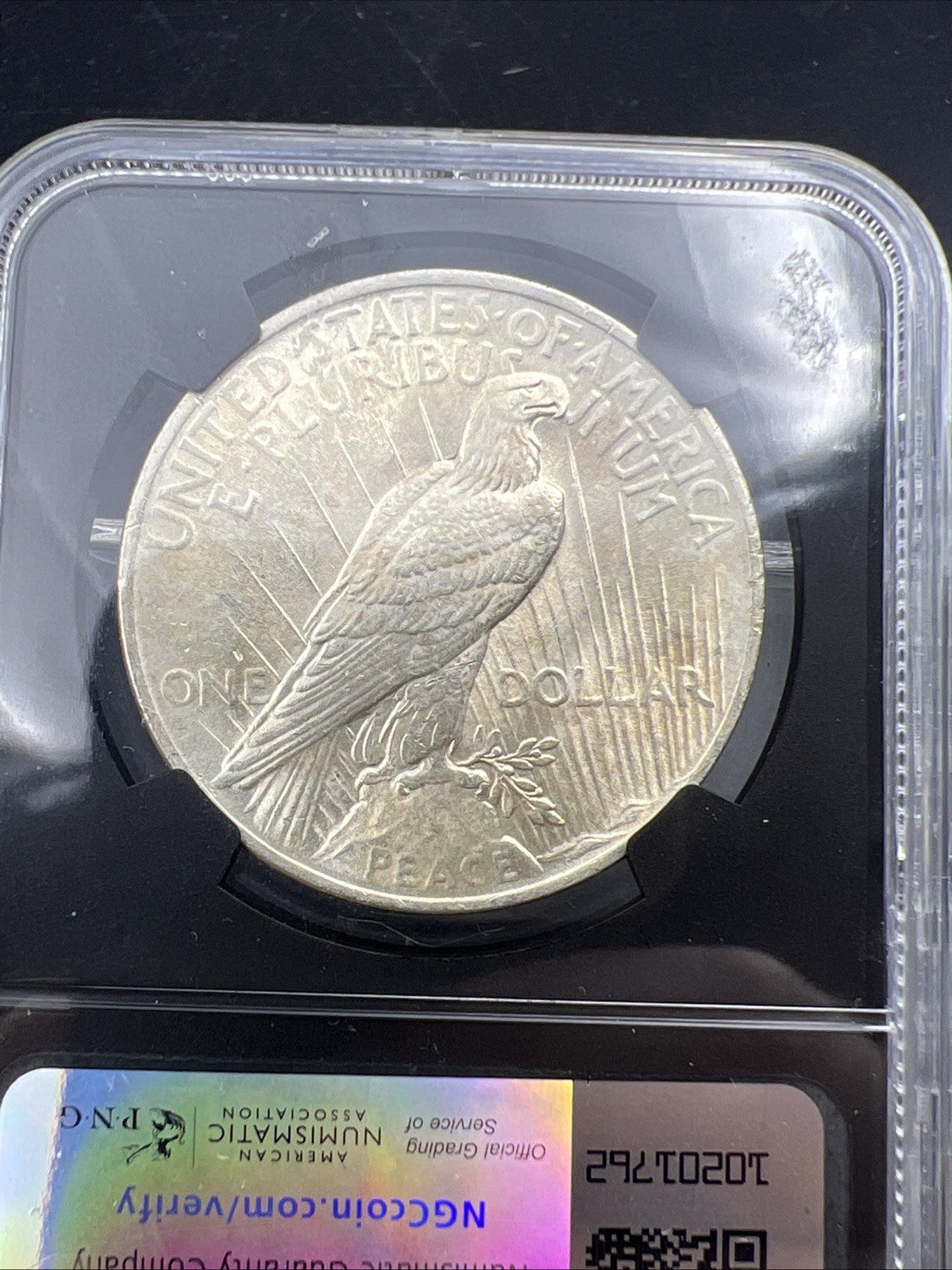 1924 Peace Silver Dollar Coin NGC BU Original Bag Fragment Series