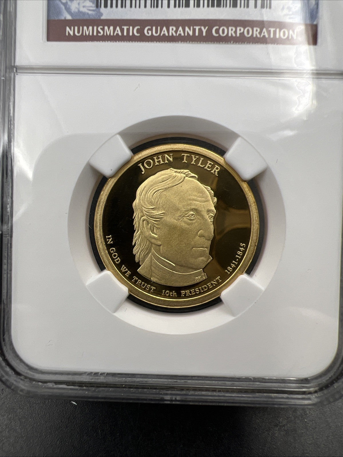 2009 S John Tyler Proof Presidential Dollar Coin NGC PF69 UCAM #081