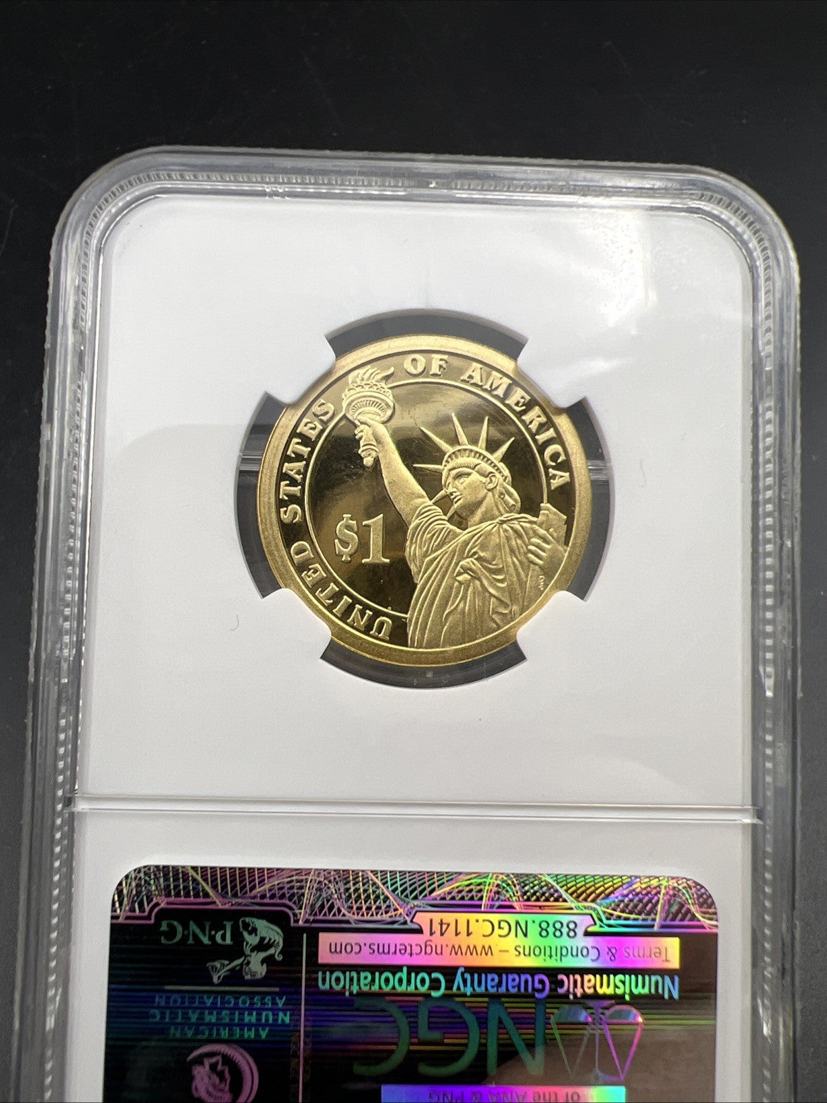 2010 S $1 Franklin Pierce Presidential Dollar Coin NGC PF69 UCAM Proof #075