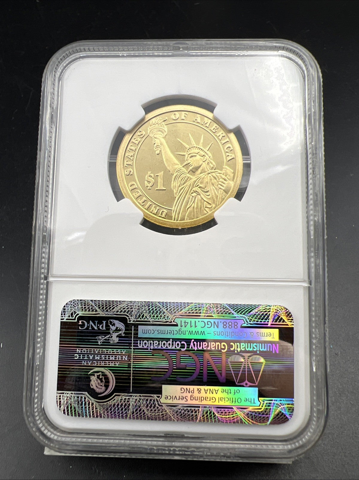 2010 S $1 Franklin Pierce Presidential Dollar Coin NGC PF69 UCAM Proof #075