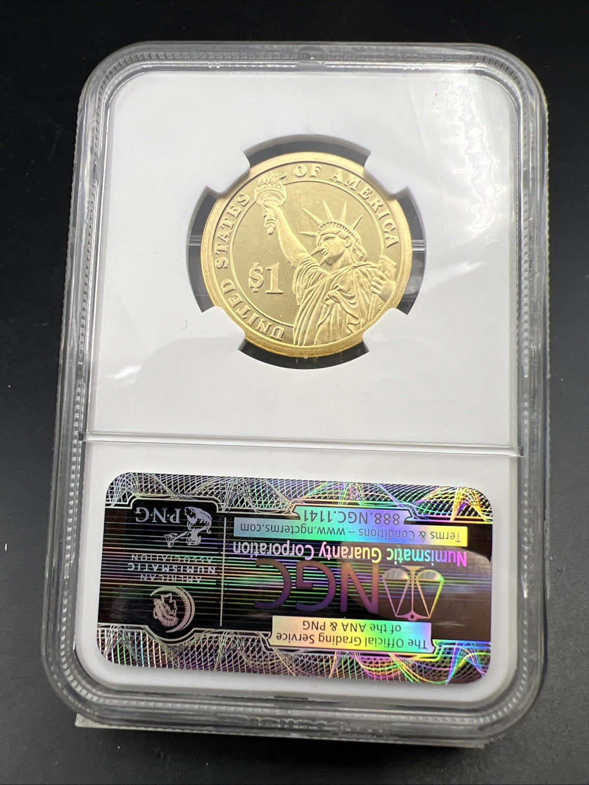 2010 S $1 Franklin Pierce Presidential Dollar Coin NGC PF69 UCAM Proof #075