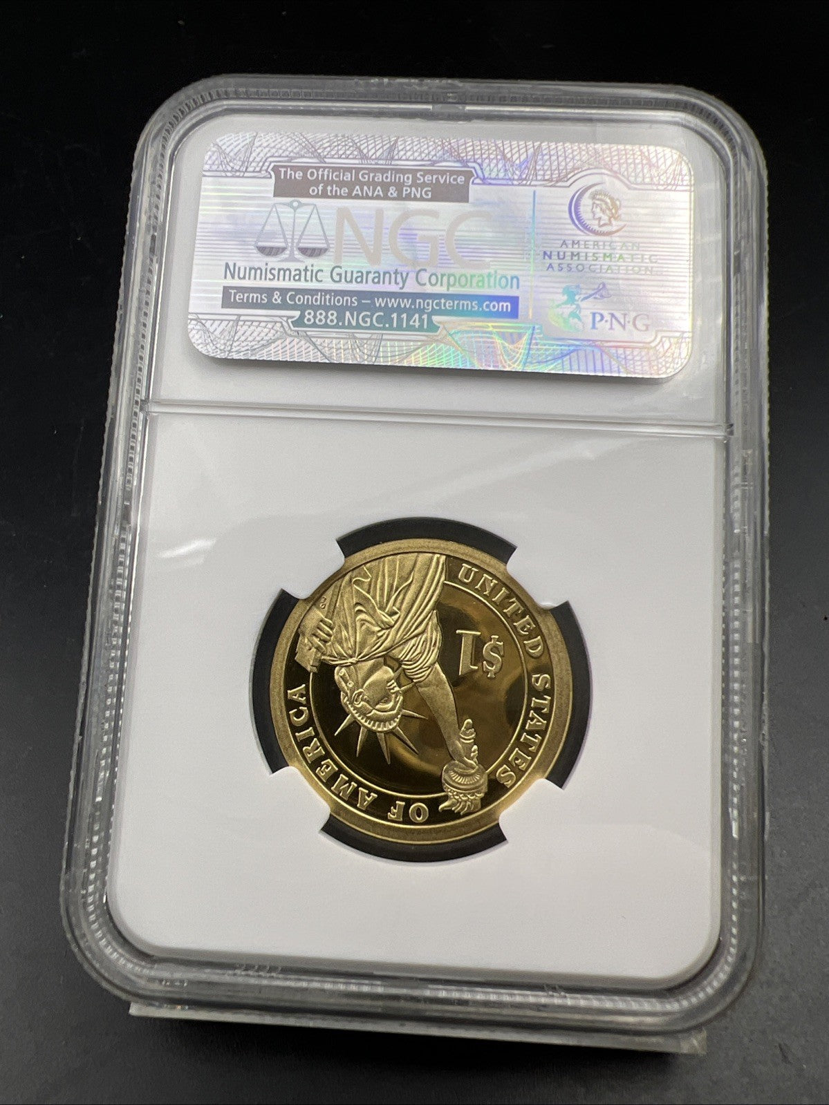 2010 S $1 Abraham Lincoln Presidential Dollar Coin NGC PF69 UCAM Proof #204