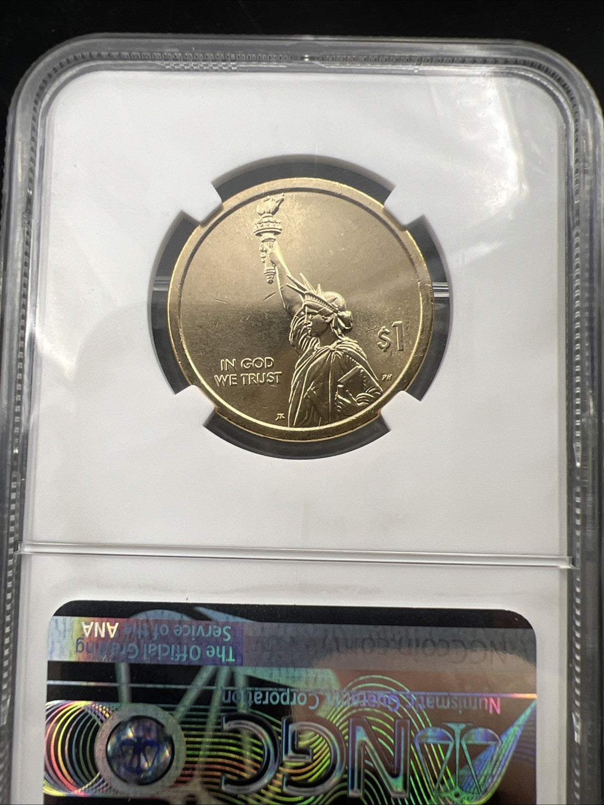2018 D $1 American Innovation George Washington Dollar NGC BU