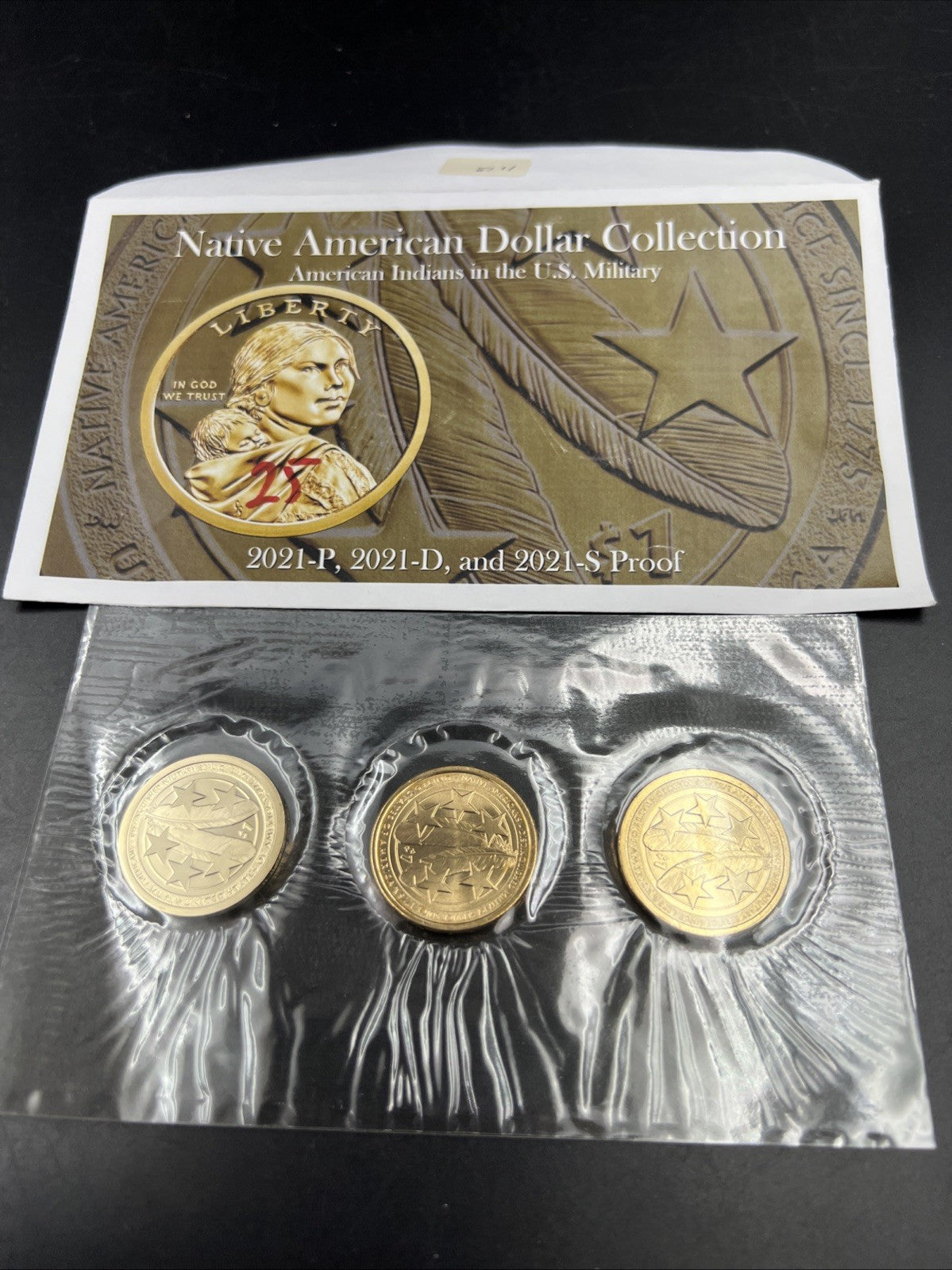 2021 P D S Native Sacagawea Dollar 3 Coin Set Business & Proof Gem UNC #A