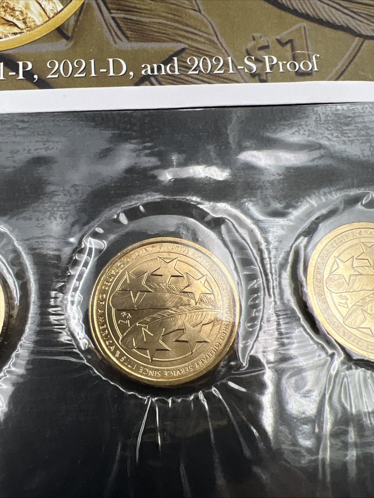 2021 P D S Native Sacagawea Dollar 3 Coin Set Business & Proof Gem UNC #A