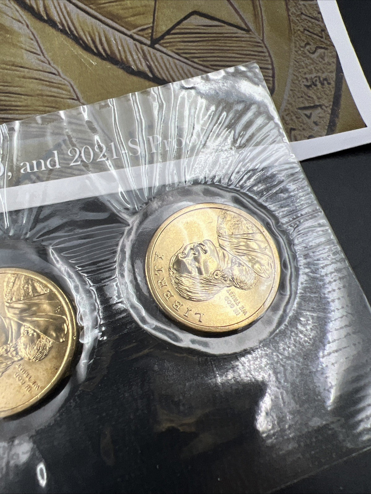 2021 P D S Native Sacagawea Dollar 3 Coin Set Business & Proof Gem UNC #A