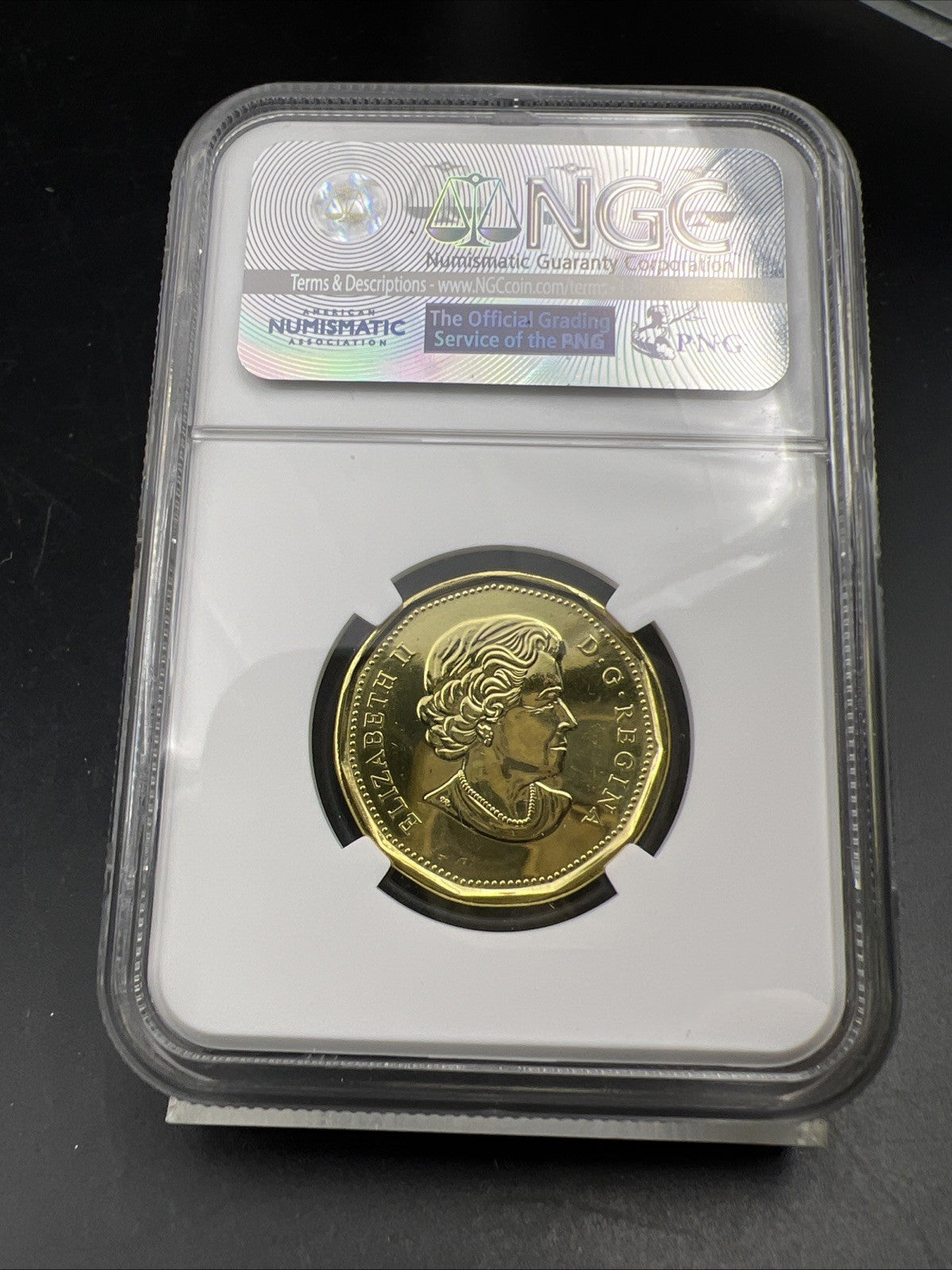 2017 $1 Canada Toronto Maple Leaves NHL Anniversary Logo 100 Years NGC MS66 PL B