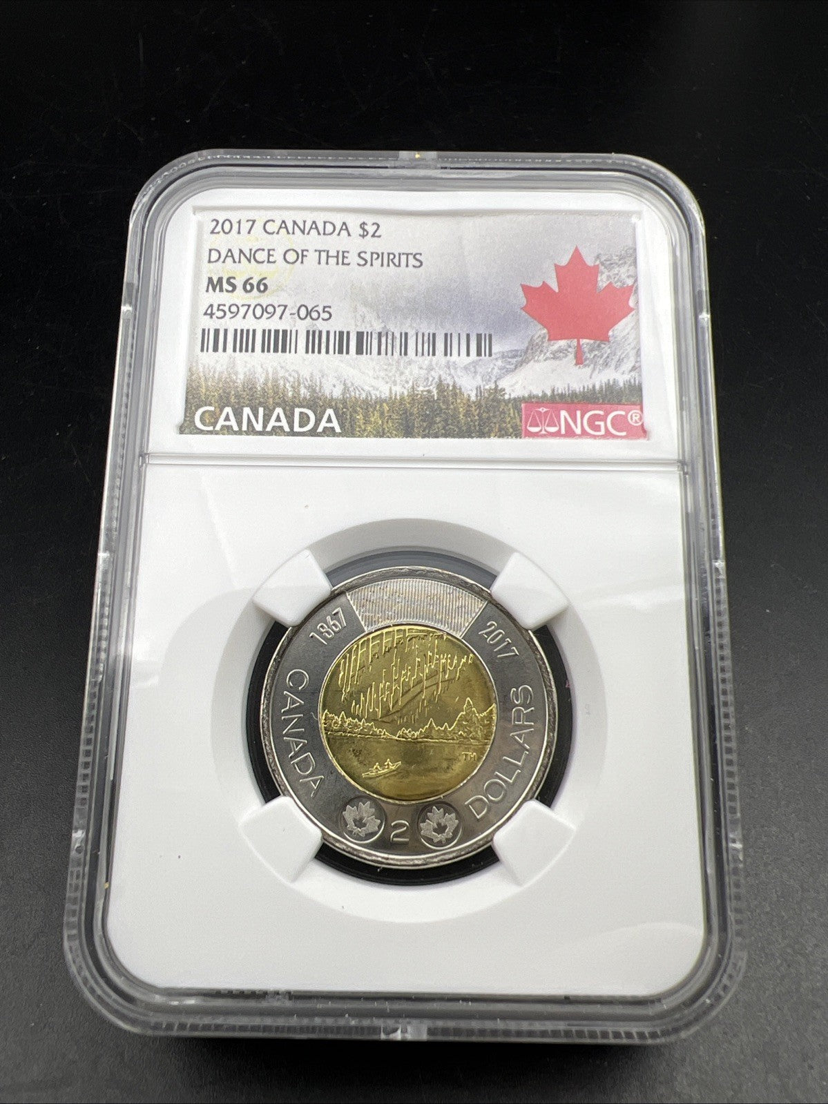 2017 Canada $2 Dance of the Spirits Twoonie MS66 NGC #065