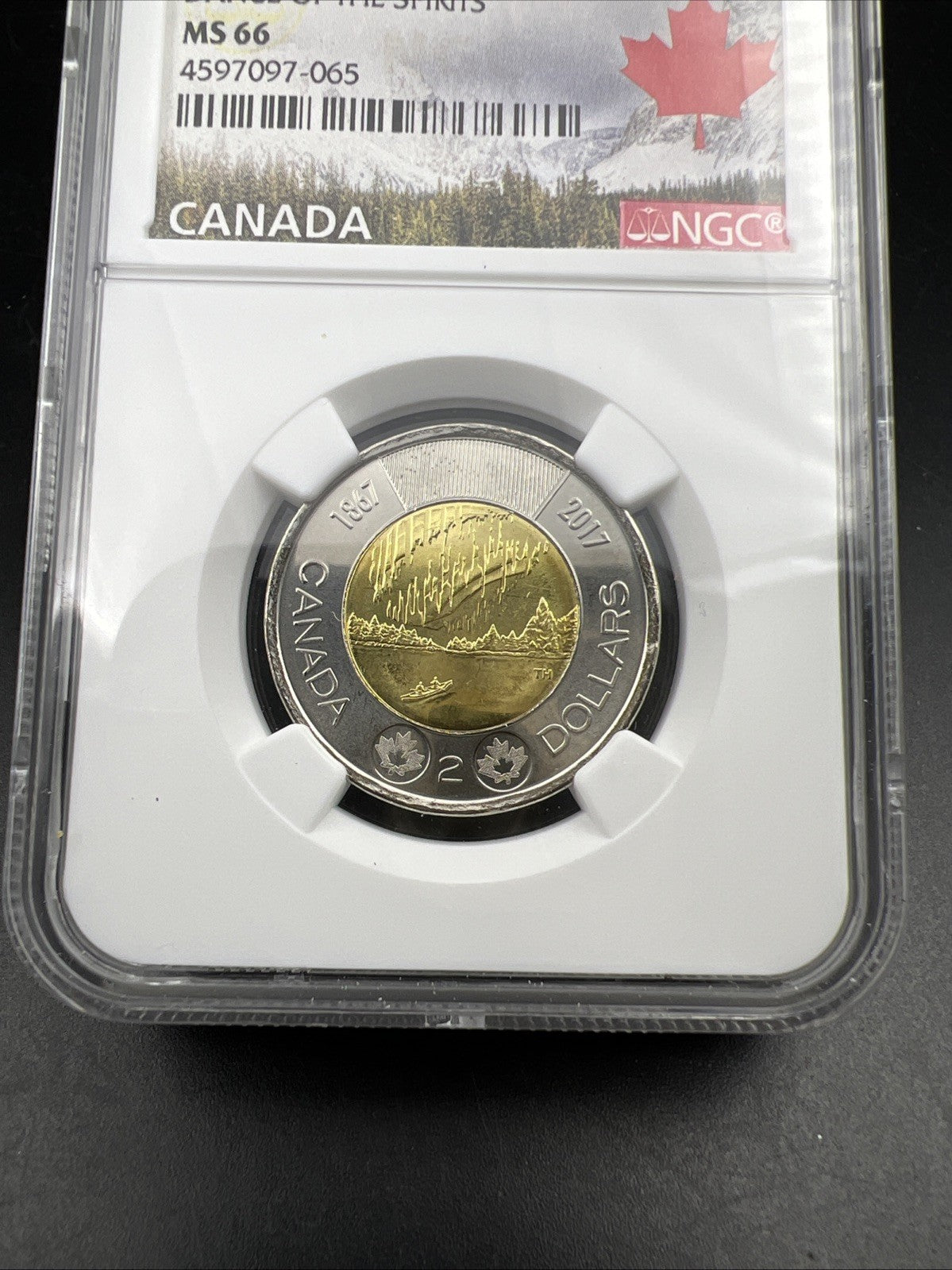 2017 Canada $2 Dance of the Spirits Twoonie MS66 NGC #065