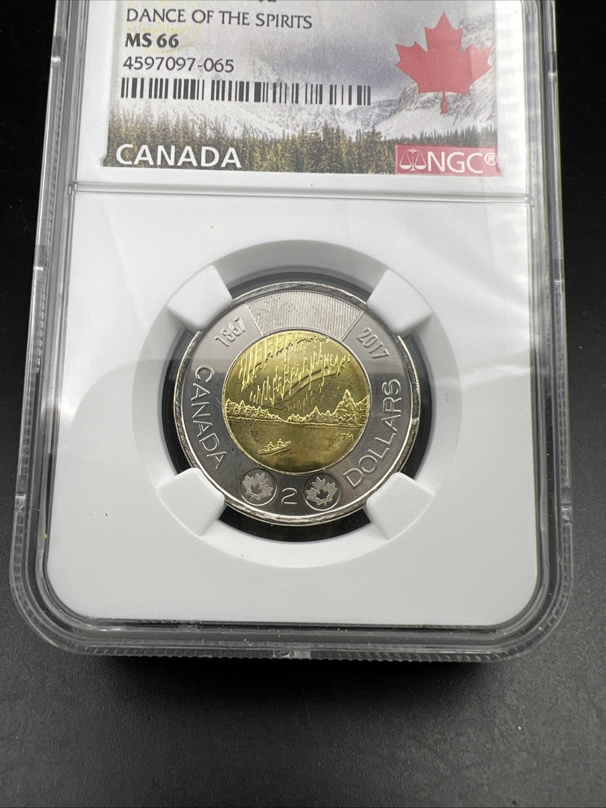 2017 Canada $2 Dance of the Spirits Twoonie MS66 NGC #065