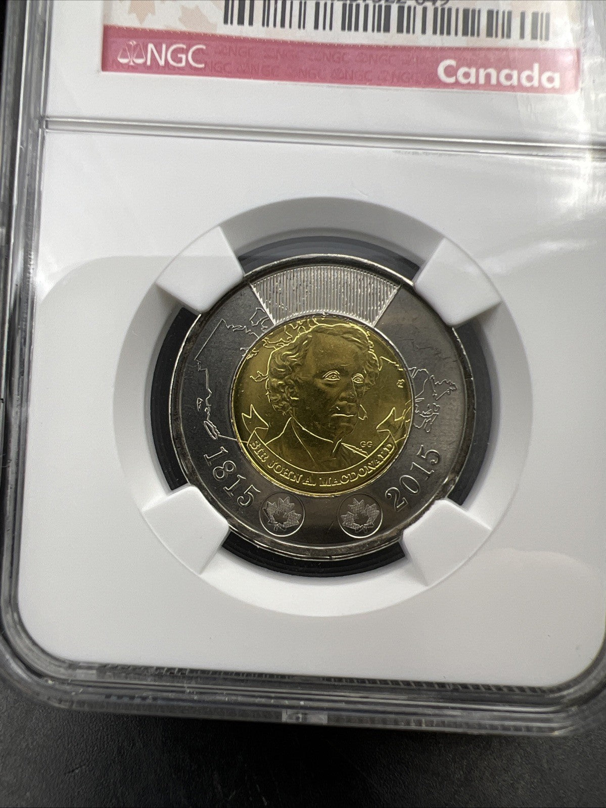 2015 Canada $2 Sir John A MacDonald Twoonie MS66 NGC #049 First Releases