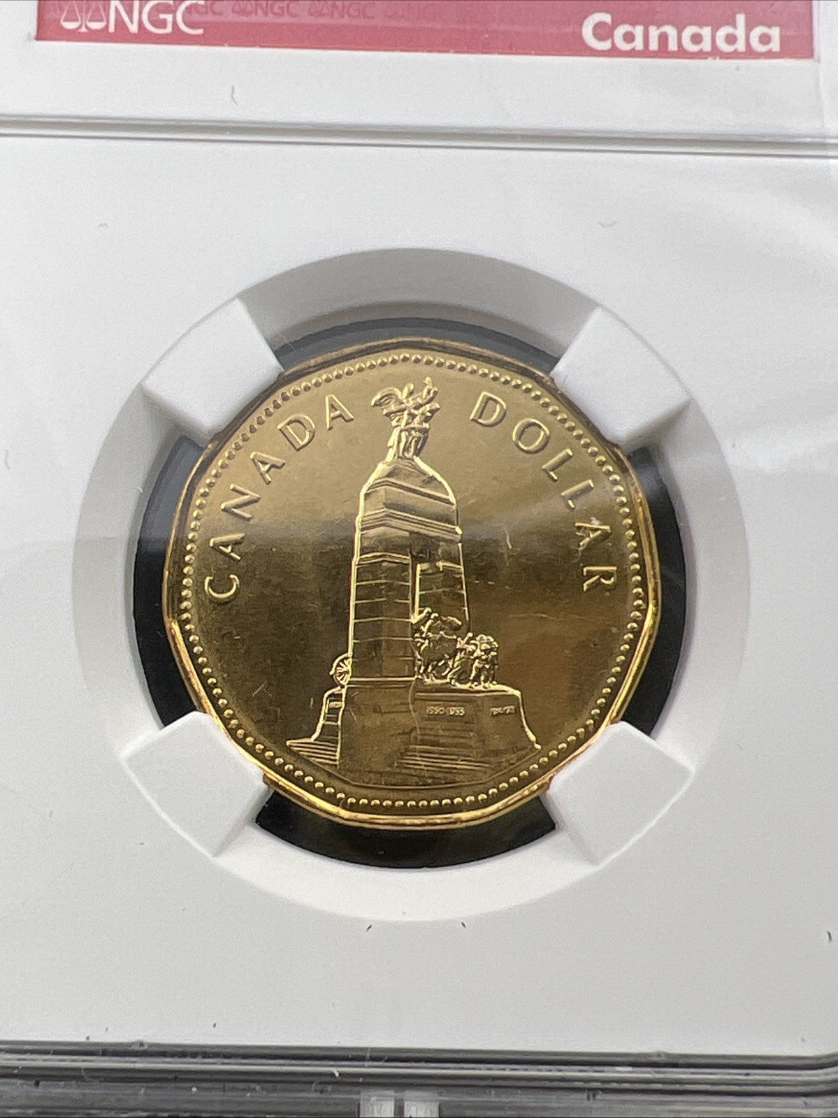 1994 Canada $1 One Dollar War Memorial Commemorative MS66 NGC #034