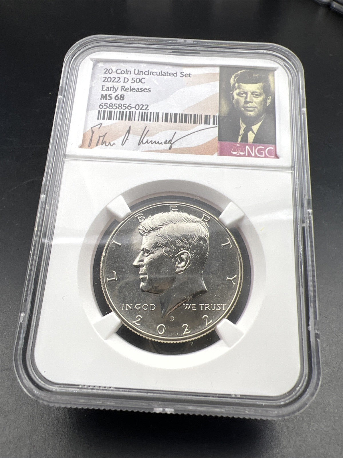2022 D 50c Kennedy Copper Nickel Half Dollar Coin MS68 NGC Gem BU Certified #022