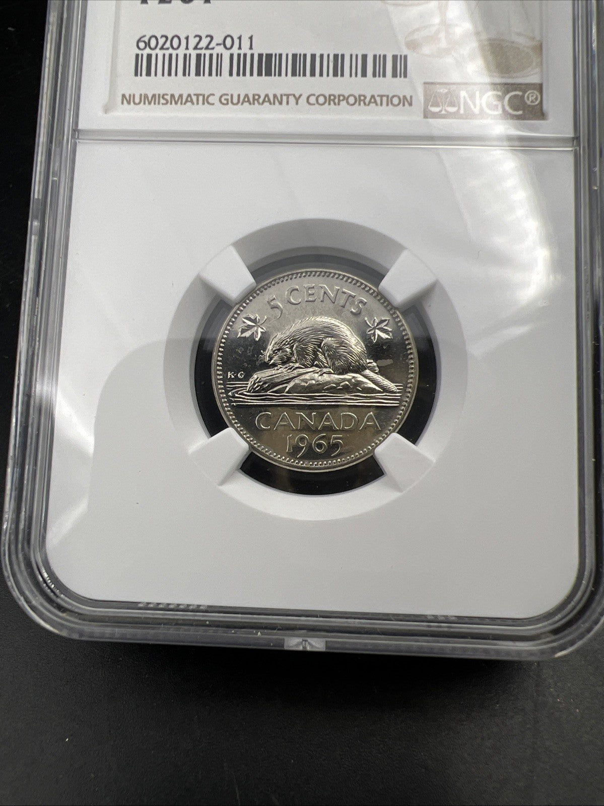 1965 5c Canada Proof-like Beaver Nickel Coin PL64 NGC Certified
