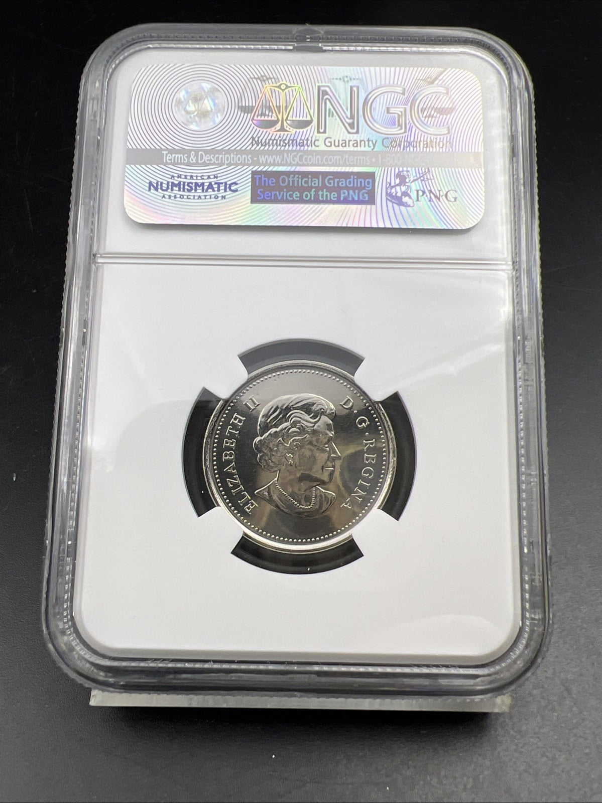 2015 Canada 25c Twenty Five Cent Colorized Flag Quarter Coin NGC MS67