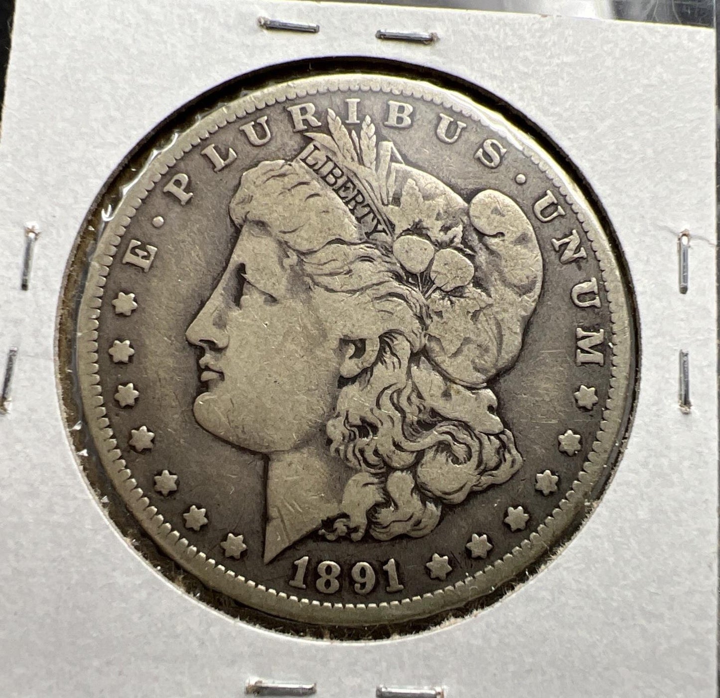 1891 O Morgan Silver Dollar Coin Vam 1A E Reverse Fine / VF Circulated